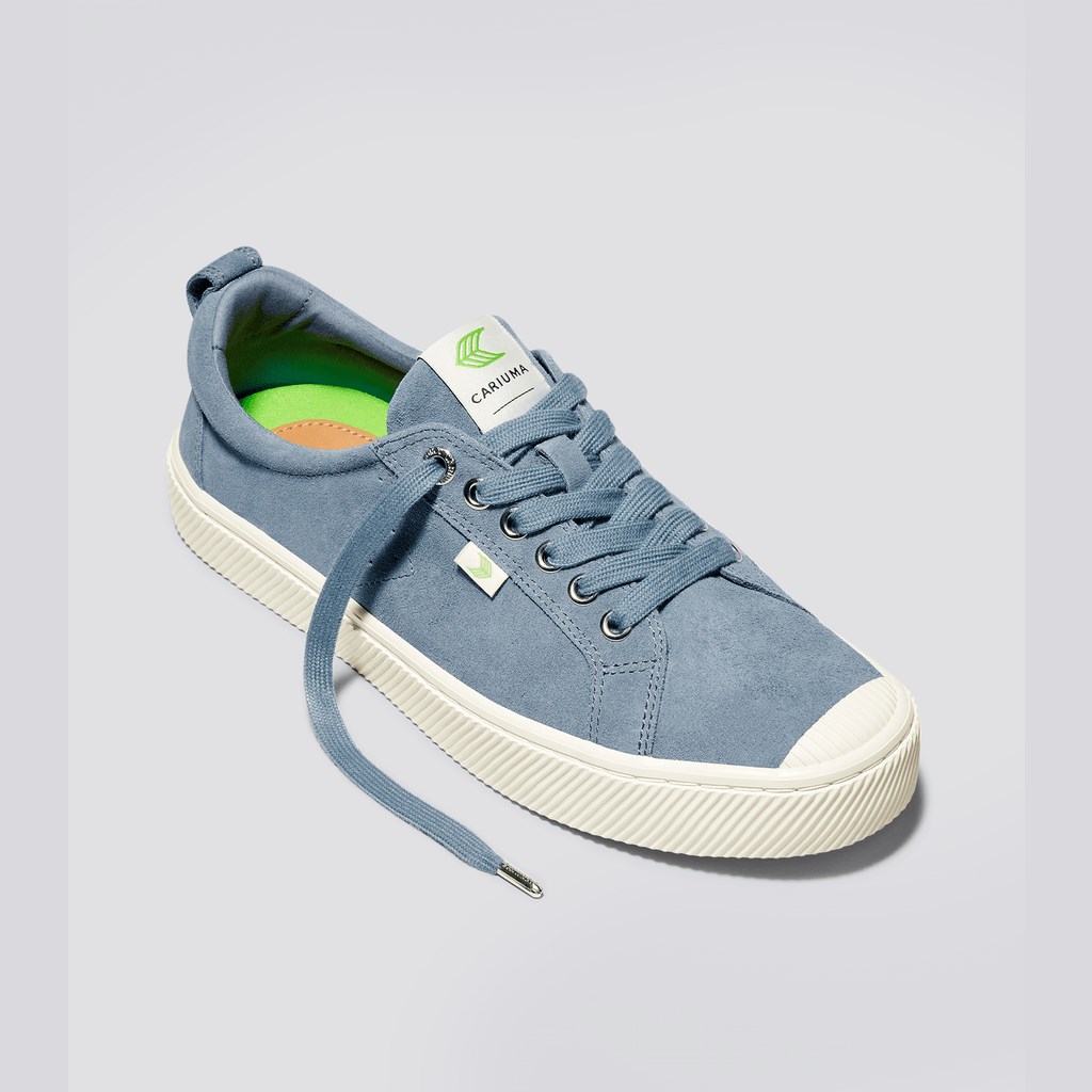 OCA LOW Cariuma Low Top Daim Bleu Femme | VGS-0044575